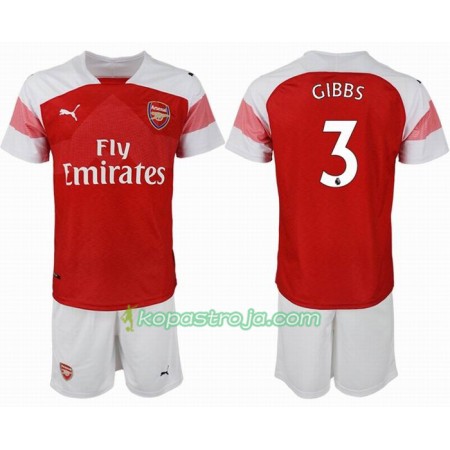 Billiga Fotbollströjor Arsenal GIBBS 3 Barn Hemma tröja 2018/19 Kortärmad